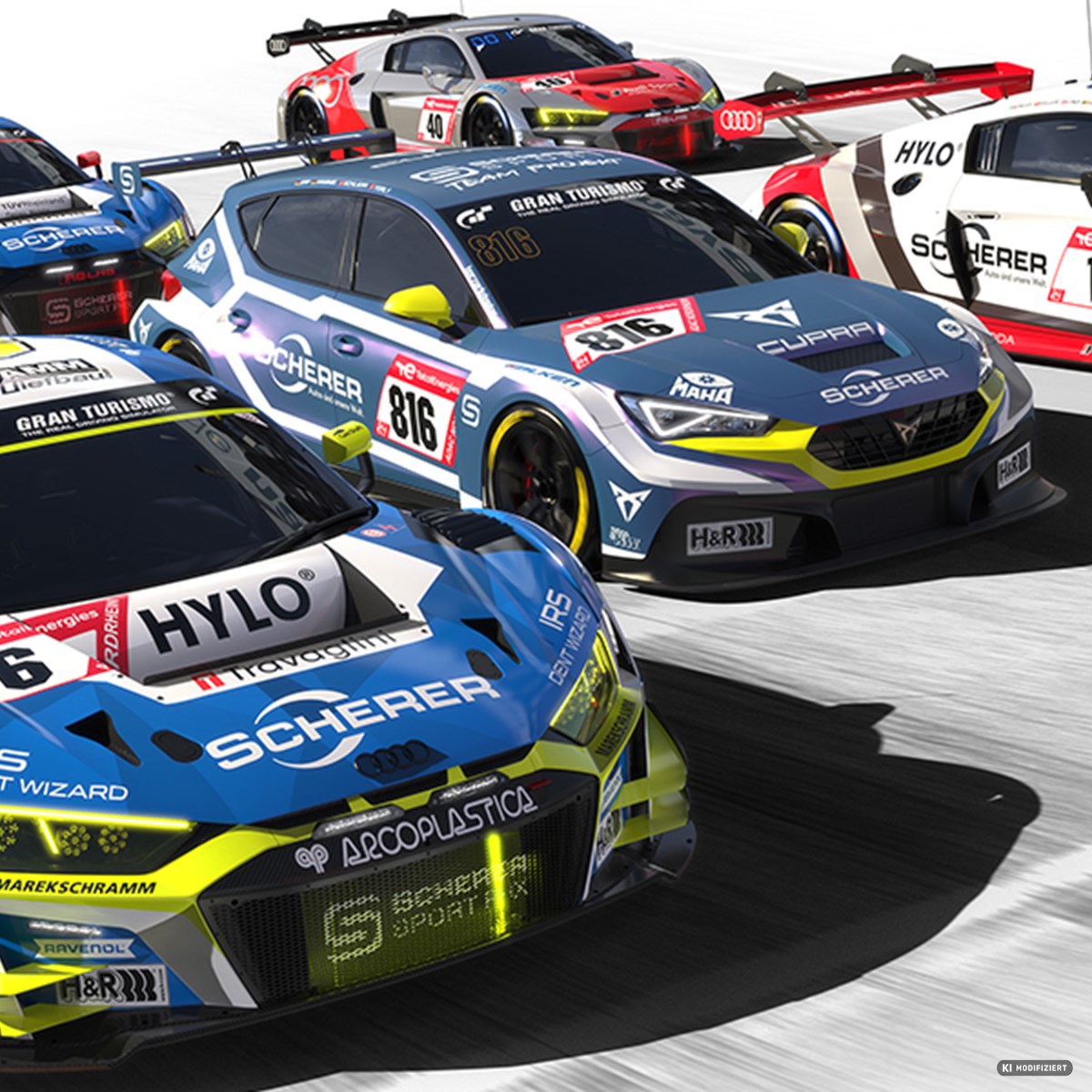 Scherer Racing SCHERER SPORT PHX mit vier Audi R8 LMS und Top-Fahreraufgebot beim 24h ...